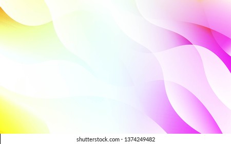 Abstract Wavy Background. For Business Presentation Wallpaper, Flyer, Cover. Vector Illustration with Color Gradient