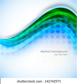 Abstract wavy background with circles texture