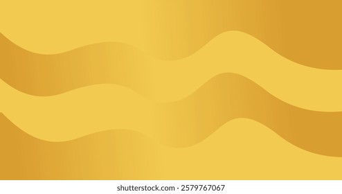Abstract wavy background with color gold gradient for banner, paper, and poster