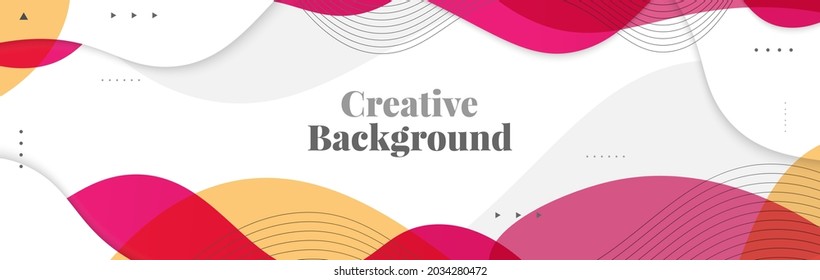 Abstract Wavy Background. Colorful Creative Background for Banner, Poster, or Page