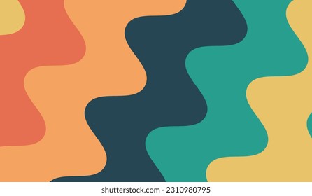 Abstract wavy background with colorful dynamic effect. Vector illustration. Can be used for advertising, marketing, presentation.
