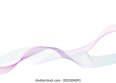Abstract wavy background. Colorful wave lines. Curved wavy line. Element for design. Vector Eps.10