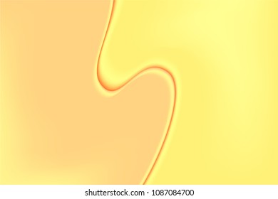 Abstract Wavy Background. Composition with Thick Liquid. Fluid Shapes with 3D Effect Made Using Gradient Mesh. Caramel Stains. Abstract Background for Wallpaper, Web Design, Brochure, Visit Card.