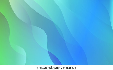 Abstract Wavy Background. For Cover Page, Landing Page, Banner. Vector Illustration with Color Gradient