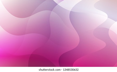 Abstract Wavy Background. For Cover Page, Landing Page, Banner. Vector Illustration with Color Gradient