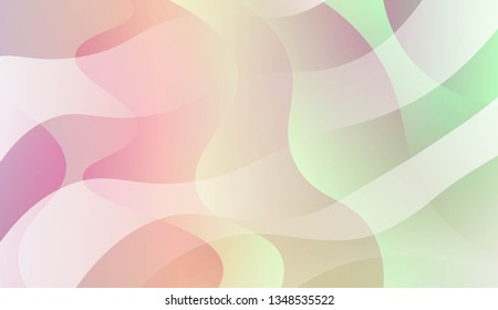 Abstract Wavy Background. For Cover Page, Landing Page, Banner. Vector Illustration with Color Gradient