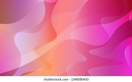 Abstract Wavy Background. For Cover Page, Landing Page, Banner. Vector Illustration with Color Gradient