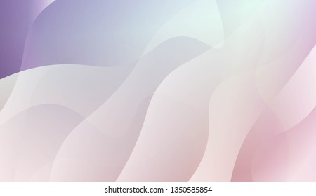 Abstract Wavy Background. For Cover Page, Landing Page, Banner. Vector Illustration with Color Gradient