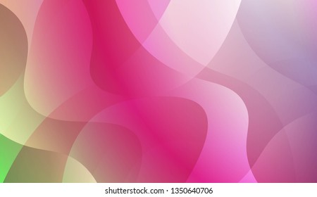 Abstract Wavy Background. For Cover Page, Landing Page, Banner. Vector Illustration with Color Gradient