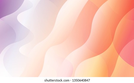 Abstract Wavy Background. For Cover Page, Landing Page, Banner. Vector Illustration with Color Gradient
