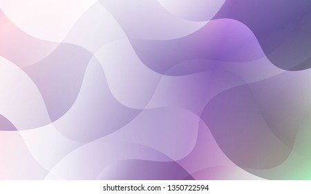 Abstract Wavy Background. For Cover Page, Landing Page, Banner. Vector Illustration with Color Gradient