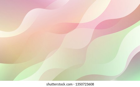 Abstract Wavy Background. For Cover Page, Landing Page, Banner. Vector Illustration with Color Gradient