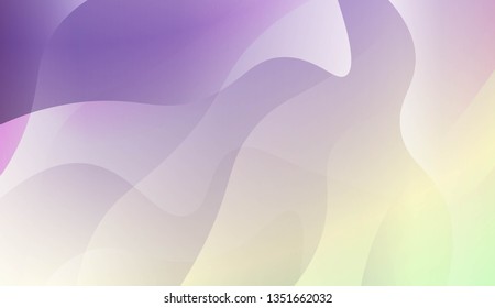 Abstract Wavy Background. For Cover Page, Landing Page, Banner. Vector Illustration with Color Gradient
