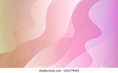 Abstract Wavy Background. For Cover Page, Landing Page, Banner. Vector Illustration with Color Gradient