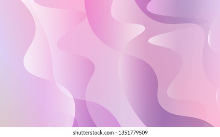 Abstract Wavy Background. For Cover Page, Landing Page, Banner. Vector Illustration with Color Gradient