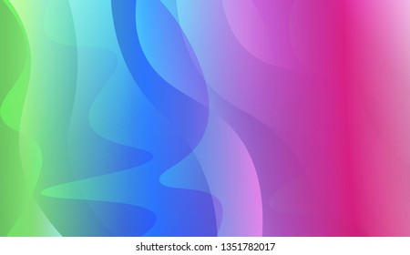 Abstract Wavy Background. For Cover Page, Landing Page, Banner. Vector Illustration with Color Gradient