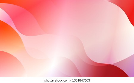 Abstract Wavy Background. For Cover Page, Landing Page, Banner. Vector Illustration with Color Gradient