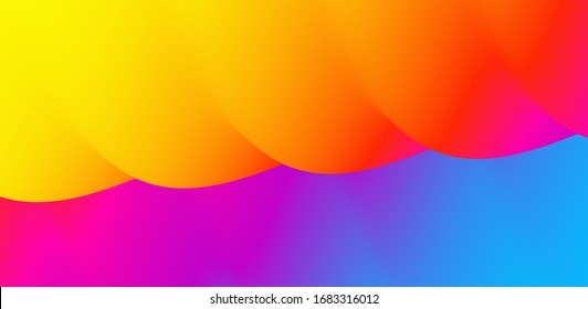 Abstract wavy background with curves lines. Concept of cover with dynamic effect. Vector illustration for design. 
