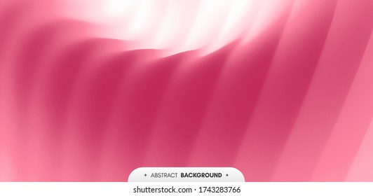 Abstract wavy background with curves lines. Concept of cover with dynamic effect. Vector illustration for design. 