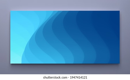 Resumen de fondo ondulado con líneas curvas. Concepto de cobertura con efecto dinámico. Ilustración vectorial para el diseño. 