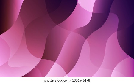 Abstract Wavy Background. Design For Cover Page, Poster, Banner Of Websites. Vector Illustration with Color Gradient.