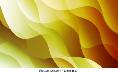Abstract Wavy Background. Design For Cover Page, Poster, Banner Of Websites. Vector Illustration with Color Gradient.