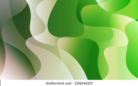 Abstract Wavy Background. Design For Cover Page, Poster, Banner Of Websites. Vector Illustration with Color Gradient.