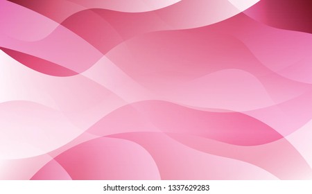Abstract Wavy Background. Design For Cover Page, Poster, Banner Of Websites. Vector Illustration with Color Gradient.
