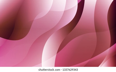 Abstract Wavy Background. Design For Cover Page, Poster, Banner Of Websites. Vector Illustration with Color Gradient.