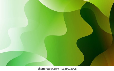 Abstract Wavy Background. Design For Cover Page, Poster, Banner Of Websites. Vector Illustration with Color Gradient.