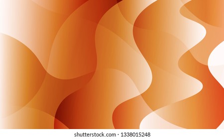 Abstract Wavy Background. Design For Cover Page, Poster, Banner Of Websites. Vector Illustration with Color Gradient.
