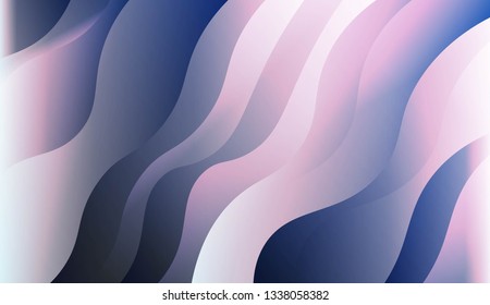 Abstract Wavy Background. Design For Cover Page, Poster, Banner Of Websites. Vector Illustration with Color Gradient.