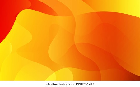 Abstract Wavy Background. Design For Cover Page, Poster, Banner Of Websites. Vector Illustration with Color Gradient.