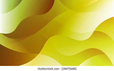 Abstract Wavy Background. Design For Cover Page, Poster, Banner Of Websites. Vector Illustration with Color Gradient.