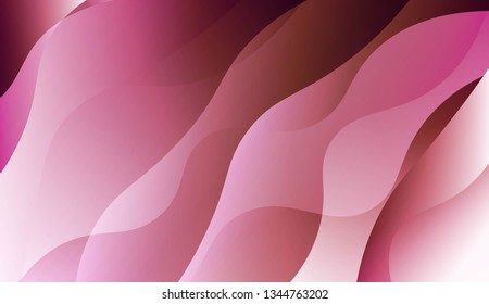 Abstract Wavy Background. Design For Cover Page, Poster, Banner Of Websites. Vector Illustration with Color Gradient.
