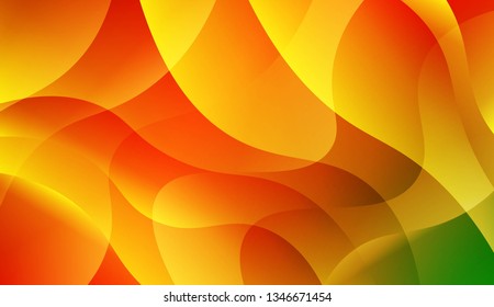 Abstract Wavy Background. Design For Cover Page, Poster, Banner Of Websites. Vector Illustration with Color Gradient.