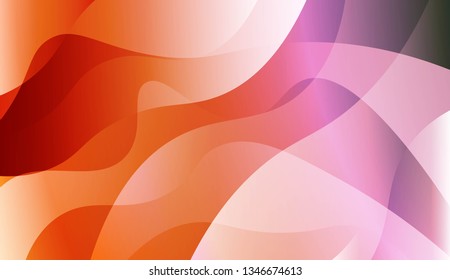 Abstract Wavy Background. Design For Cover Page, Poster, Banner Of Websites. Vector Illustration with Color Gradient.