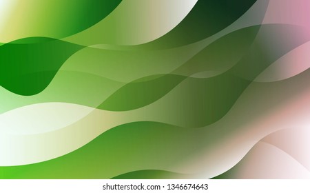 Abstract Wavy Background. Design For Cover Page, Poster, Banner Of Websites. Vector Illustration with Color Gradient.