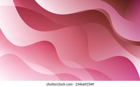 Abstract Wavy Background. Design For Cover Page, Poster, Banner Of Websites. Vector Illustration with Color Gradient.