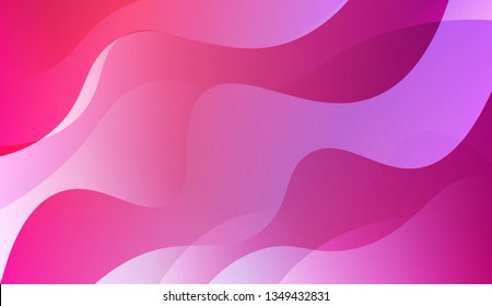 Abstract Wavy Background. Design For Cover Page, Poster, Banner Of Websites. Vector Illustration with Color Gradient