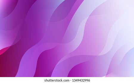 Abstract Wavy Background. Design For Cover Page, Poster, Banner Of Websites. Vector Illustration with Color Gradient