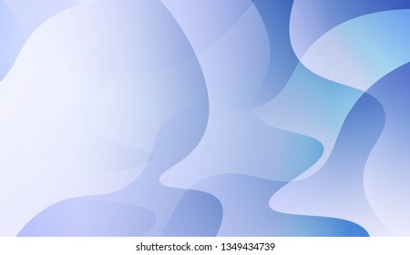 Abstract Wavy Background. Design For Cover Page, Poster, Banner Of Websites. Vector Illustration with Color Gradient