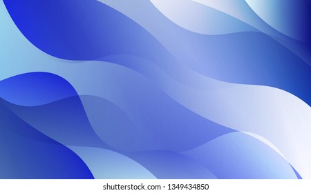 Abstract Wavy Background. Design For Cover Page, Poster, Banner Of Websites. Vector Illustration with Color Gradient