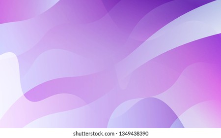 Abstract Wavy Background. Design For Cover Page, Poster, Banner Of Websites. Vector Illustration with Color Gradient