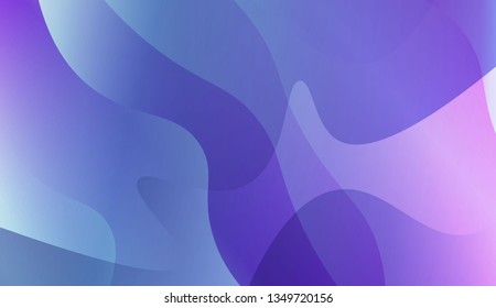 Abstract Wavy Background. Design For Cover Page, Poster, Banner Of Websites. Vector Illustration with Color Gradient