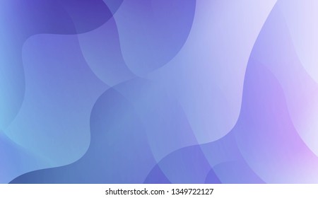 Abstract Wavy Background. Design For Cover Page, Poster, Banner Of Websites. Vector Illustration with Color Gradient