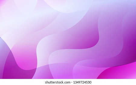 Abstract Wavy Background. Design For Cover Page, Poster, Banner Of Websites. Vector Illustration with Color Gradient