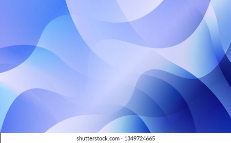 Abstract Wavy Background. Design For Cover Page, Poster, Banner Of Websites. Vector Illustration with Color Gradient