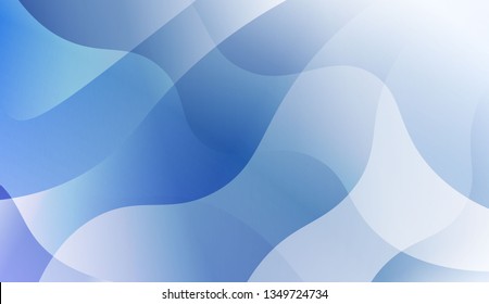 Abstract Wavy Background. Design For Cover Page, Poster, Banner Of Websites. Vector Illustration with Color Gradient