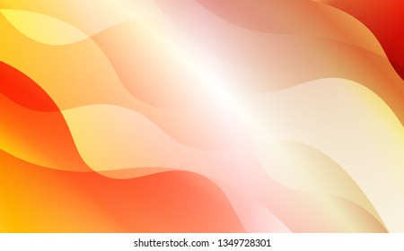 Abstract Wavy Background. Design For Cover Page, Poster, Banner Of Websites. Vector Illustration with Color Gradient